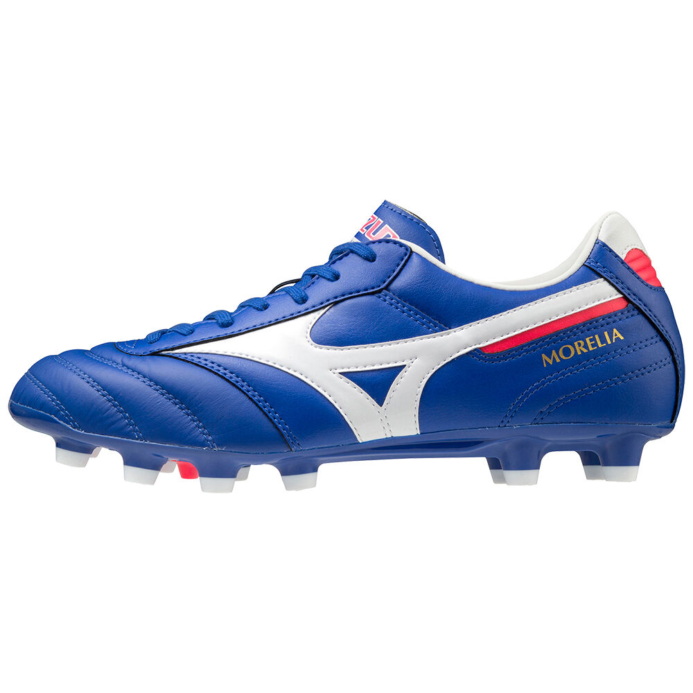 Scarpe Calcio Mizuno Morelia II Pro Uomo - Blu/Bianche - 38074-MGWZ